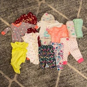 13 piece newborn girls lot